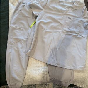 Light Gray Scrub Set